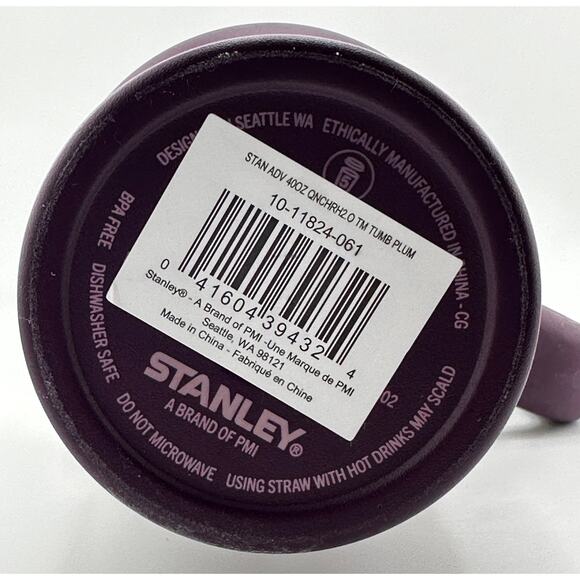 Stanley 40 oz. Quencher H2.0 FlowState Tumbler; PLUM - Picture 4 of 4